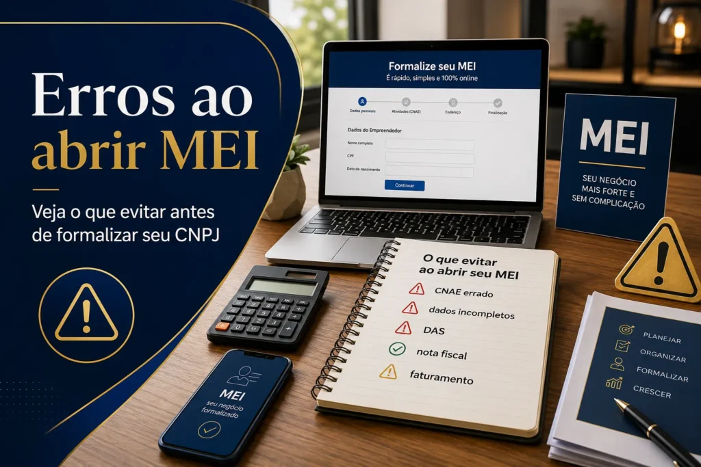 Erros ao abrir MEI Erros ao abrir MEI